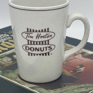 Vintage Tim Horton Mug Original Donuts Logo Steelite England Coffee Mug | French & English Tim Horton (without the S) mug collectable