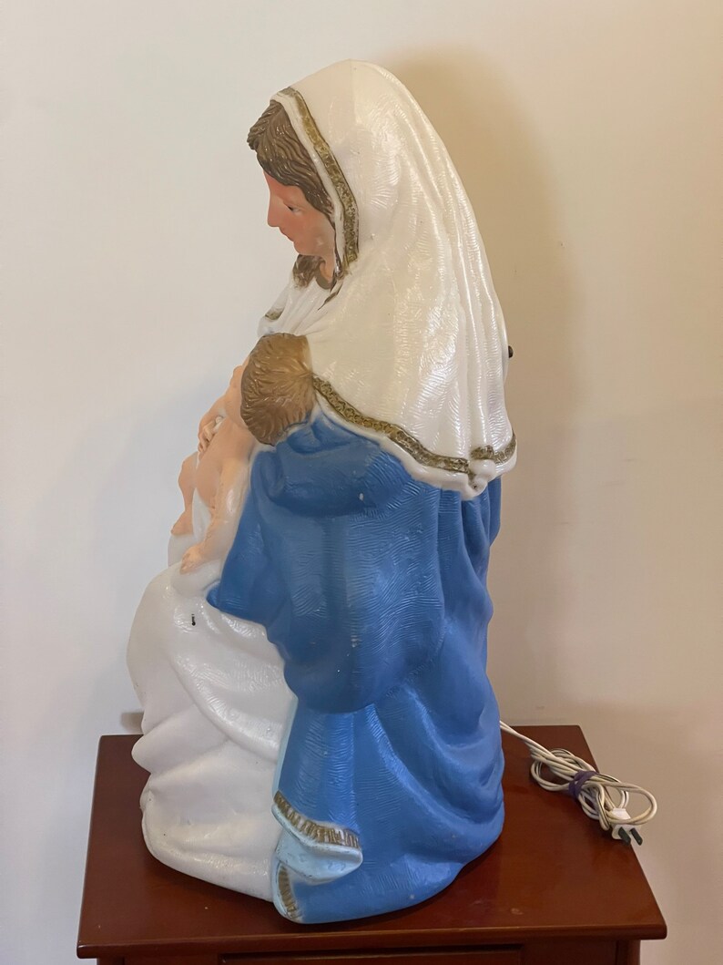 Nativity Scene Blow Mold VINTAGE Outdoor Christmas Etsy Australia