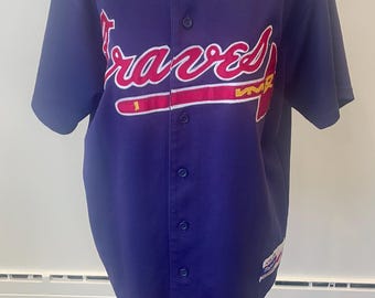 Vintage des années 90 maillot atlanta braves russell athletic
