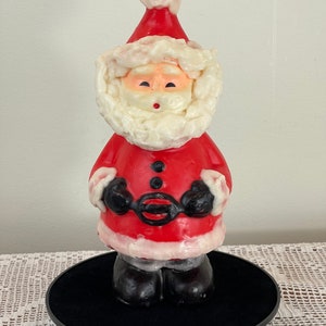 Vintage Santa Claus candle || Vintage Christmas Santa tabletop candle | Santa candle vintage | Christmas candle | candle Santa Claus