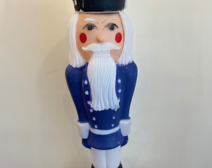 Outdoor Nutcracker Blow Mold 1988 TPI Vintage Christmas Etsy
