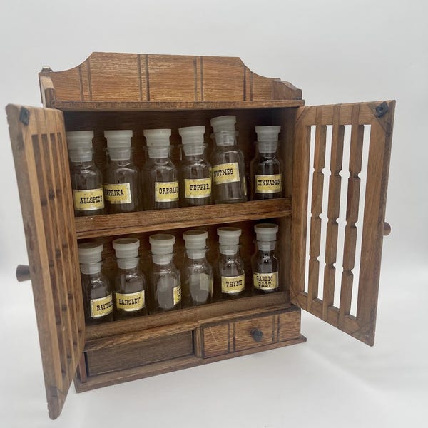 Retro Spice Rack Vintage Spice Rack - Etsy