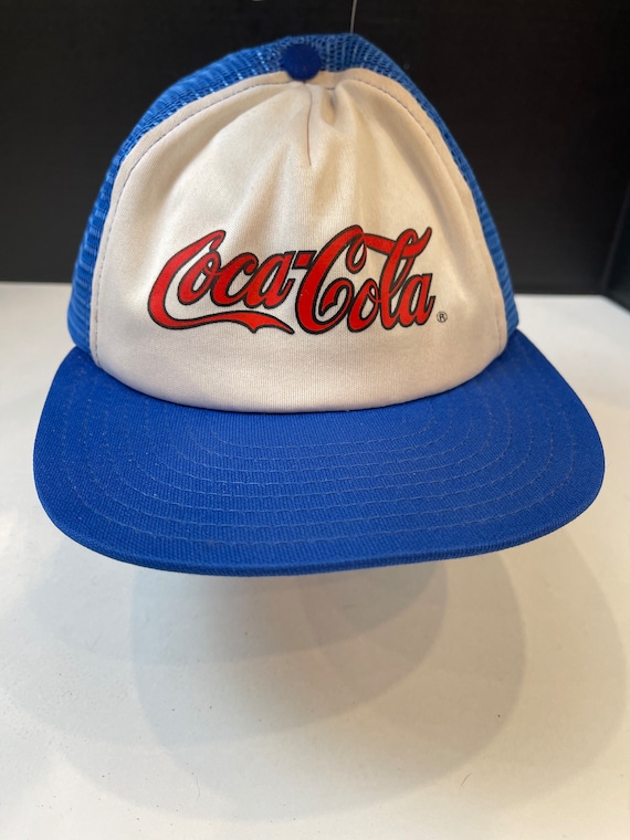 Casquette Pepsi Vintage - Bleu Et Blanc - Dos Maille - Taille M Snapback - Occasion