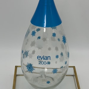 Evian glass bottle - Etsy 日本
