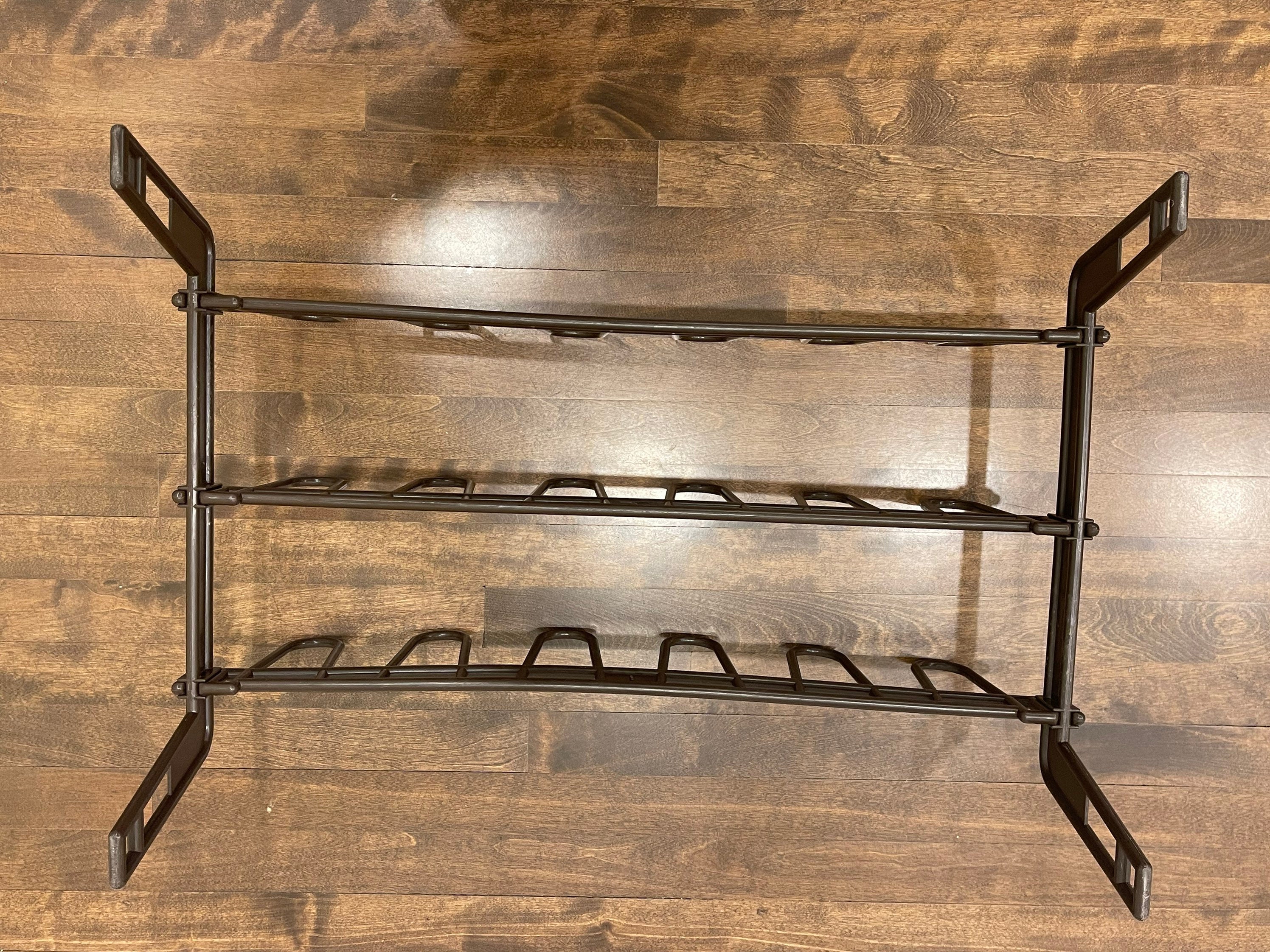 Vintage Retro Shoe Rack Vintage Brown Plastic Shoe Rack Etsy