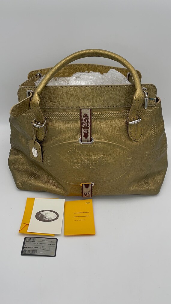 Fendi leather tote bag hotsell