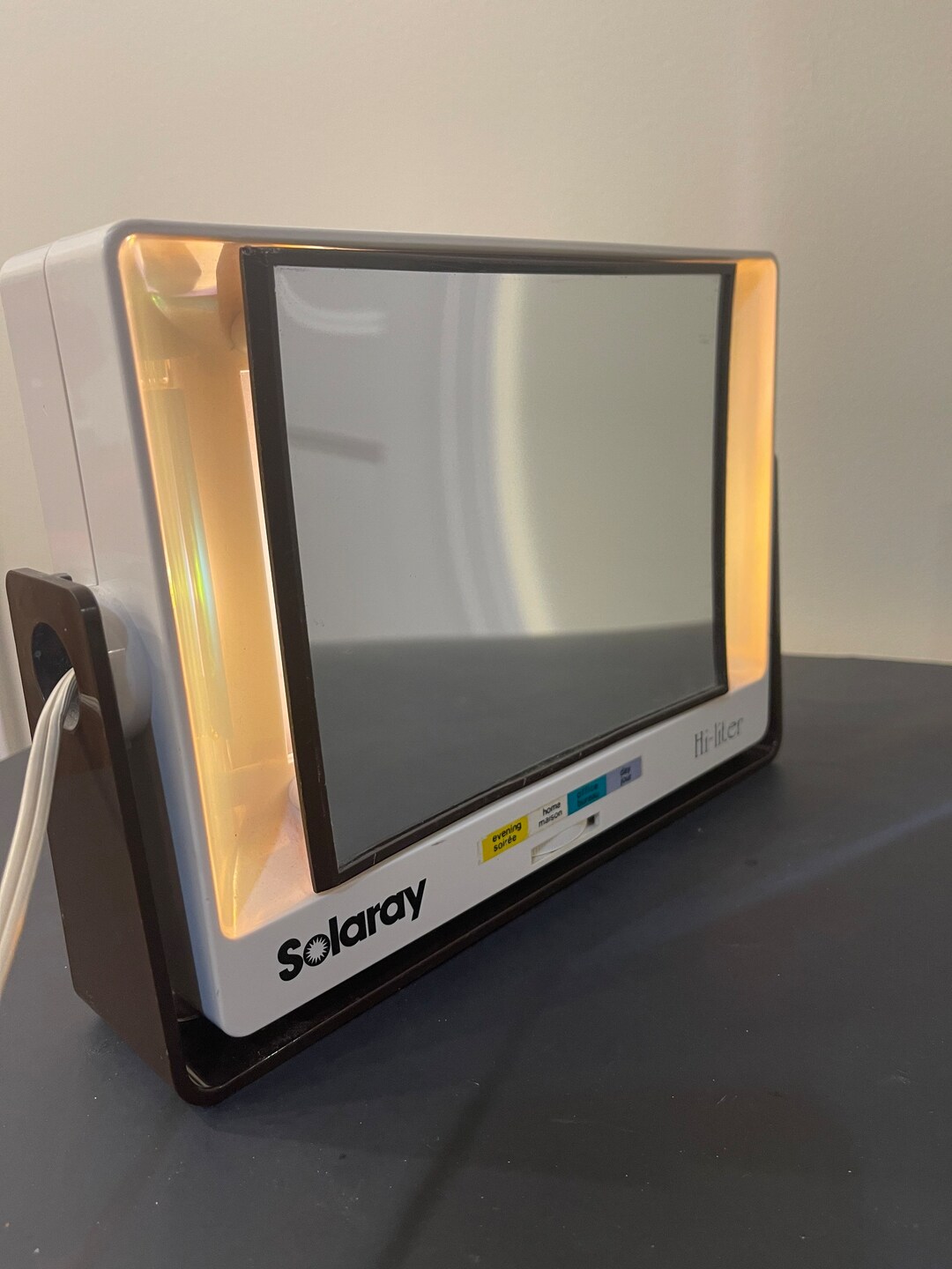 Vintage SOLARAY Flip Light up Vanity Mirror | Vintage Vanity Mirror ...