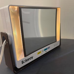 Vintage SOLARAY Flip Light Up Vanity Mirror | Vintage vanity mirror || Mirrors || Small portable mirror with light | VINTAGE mirror