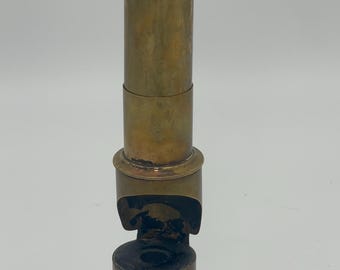 Vintage Brass Handheld Microscope | Scientific instruments | Drum Microscope | Study Tools | Vintage Brass Microscope I Lab instrument