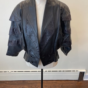 veste en cuir vintage | Manteau en cuir femme | Blazer en cuir | Blouson en cuir noir | veste en cuir vintage femme manteau en cuir vintage
