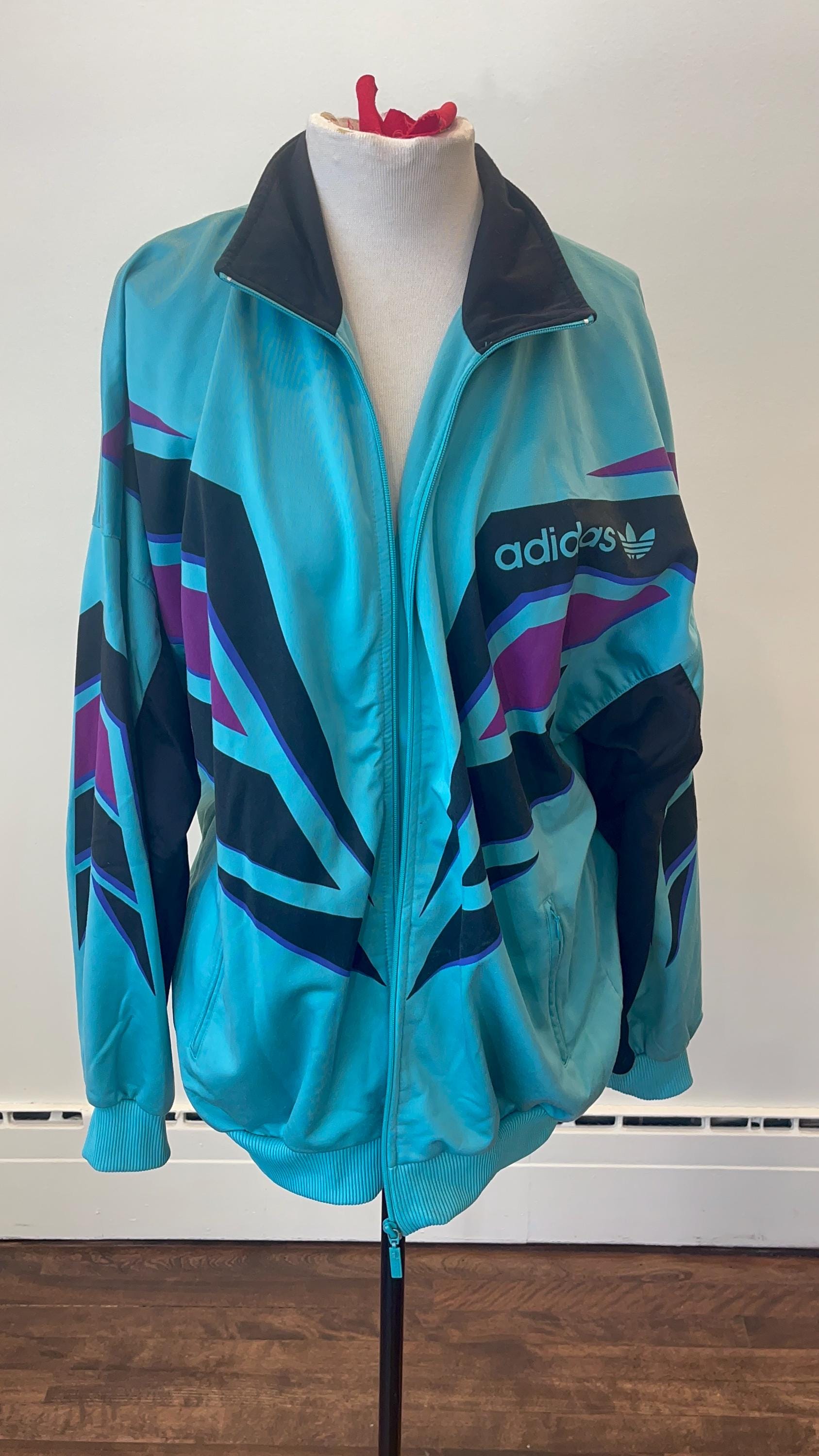80s Adidas Jacket - Etsy 80s Adidas Jacket - Etsy
