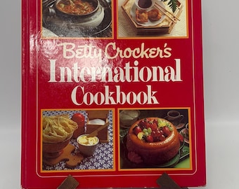 Libro de cocina internacional vintage de Betty Crocker / Coleccionable de cocina de los años 80