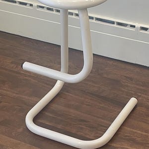 Vintage metal tubular PAPERCLIP stool | 24.5 ‘’ Height | Vintage Paperclip stool | metal tubular stool | industrial stool | counter stool