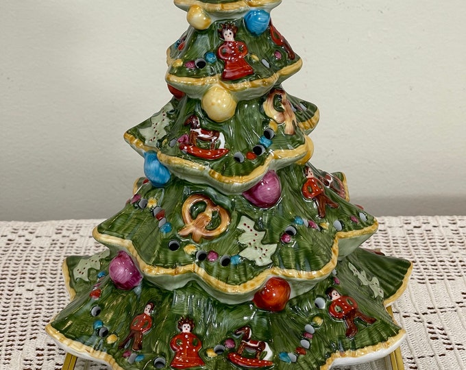 Villeroy & Boch Vintage Ceramic Christmas Tree Tannenbaum Tealight