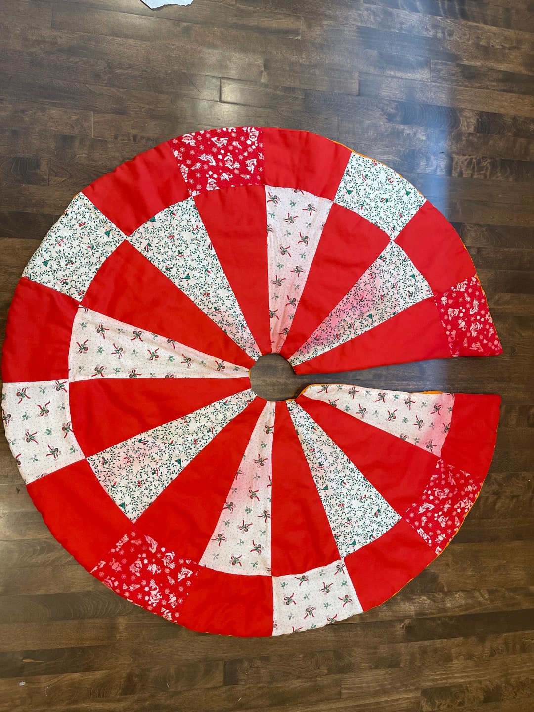 Vintage Christmas Tree Skirt Vintage Tree Skirt Etsy