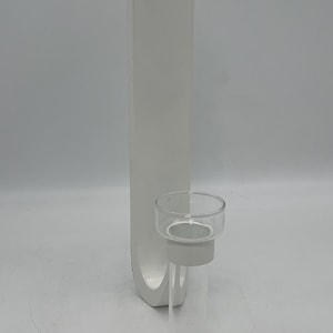 Vintage Ikea KNIVIG White Wall Scone | Candle Holder~Vase | IKEA candle holder | metal and glass candle holder | Knivig wall candle holder
