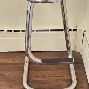 スツール | ヴィンテージ クローム メタル ペーパークリップ スツール