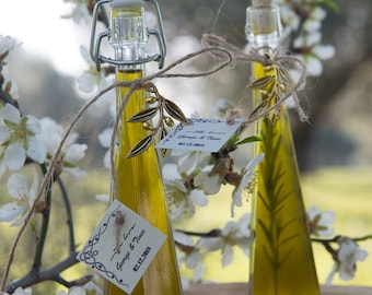 Wedding Olive Oil Favors, Greek Extra Virgin Olive Oi, Bridal Baptism Favors, Infused with herbs, Custom Labels, Wedding Olive Oil Bottles,