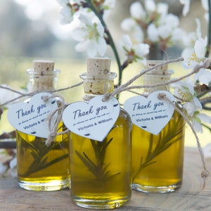 Bomboniere con olio d'oliva da 50 ml, olio extravergine d'oliva greco biologico, bomboniere per matrimonio, addio al nubilato, erbe aromatiche, regalo unico SPEDIZIONE GRATUITA.