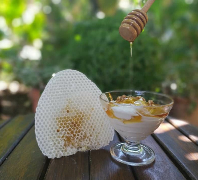 FIR VANILLA Greek Honey, Organic/ Unheated/Unfiltered/Unpasteurized Raw Honey, Healthy Food, Mom's / Thanksgiving Day/ Honey Lovers Gift. zdjęcie 3