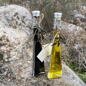 Olive Oil & Balsamic Favors/ Olive Oil and Vinegar Sets/ Greek Olive Oil/ Bridal Baptism Italian Wedding Party Favors/ Infused with herbs