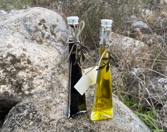 Olive Oil & Balsamic Favors/ Olive Oil and Vinegar Sets/ Greek Olive Oil/ Bridal Baptism Italian Wedding Party Favors/ Infused with herbs