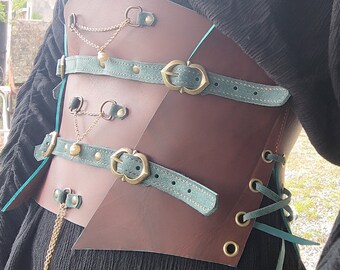 Medieval leather corset