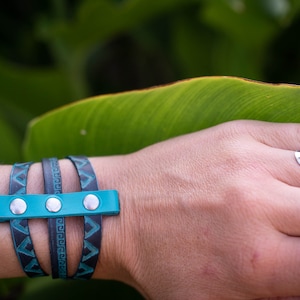 Bracelet "Cara" in leather type cuff