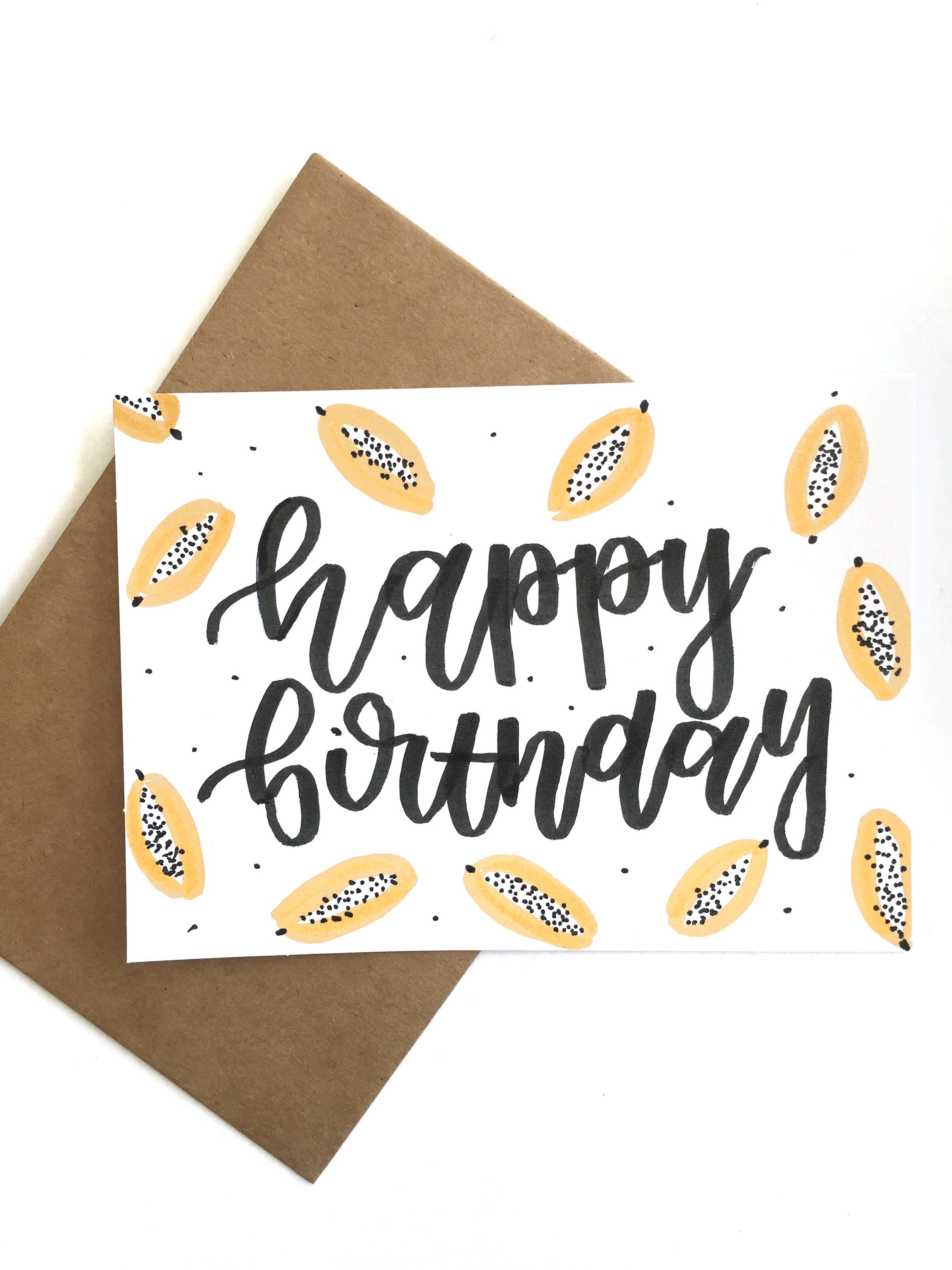 Happy Birthday Papaya Etsy