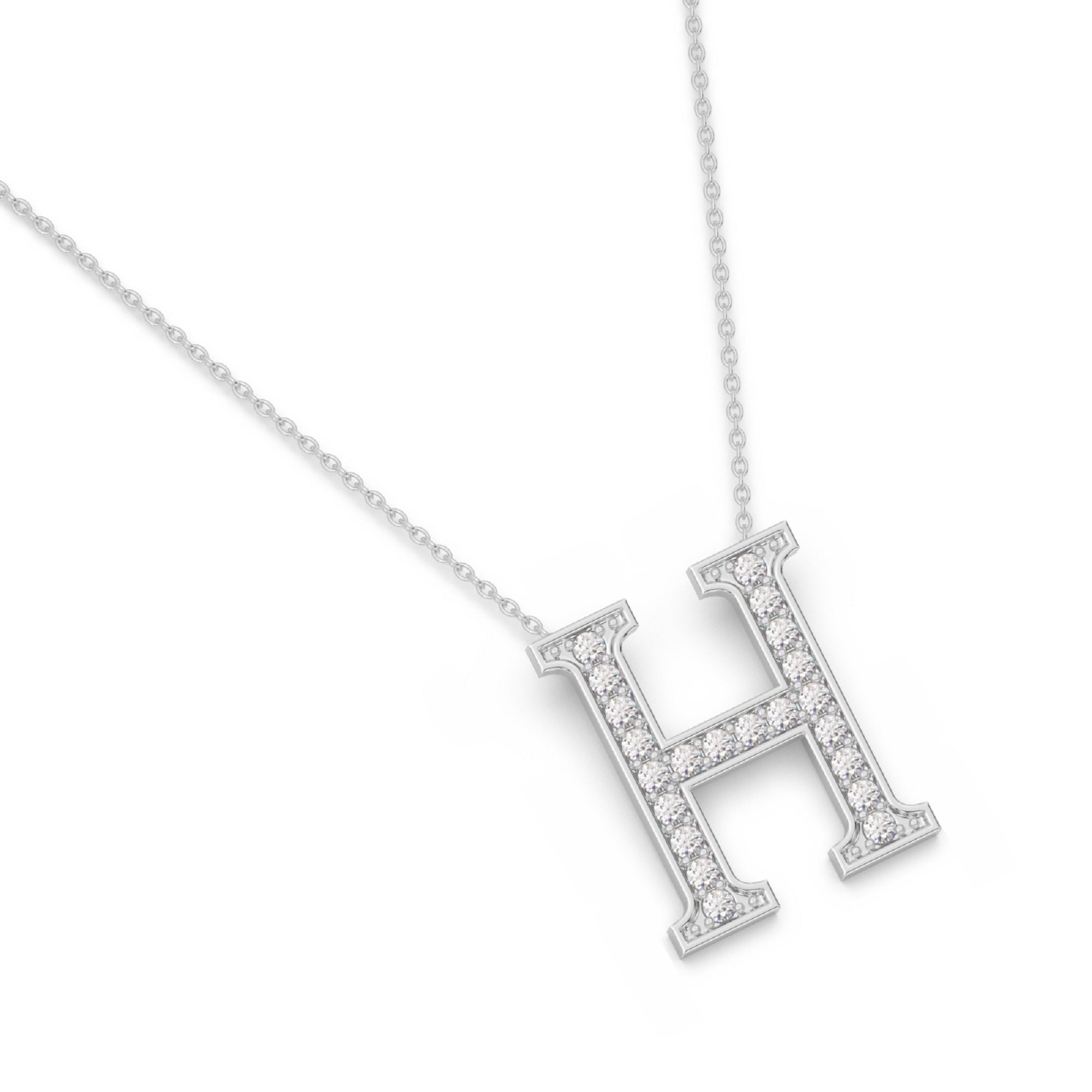 【HYERES LOR】H Edition 14K dual H necklace HYERES LOR】H Edition 14K dual H necklace