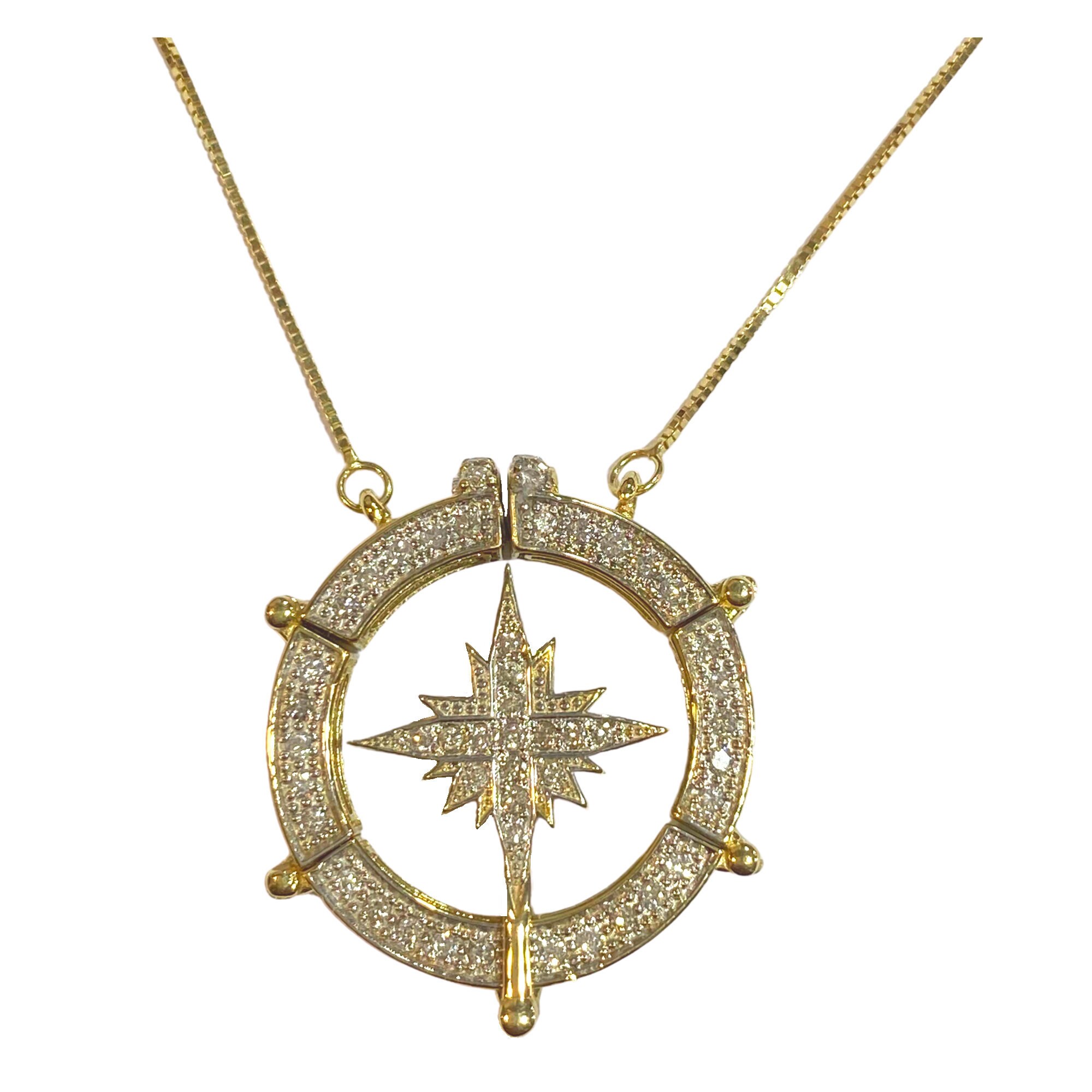 14K Gold Jewish Star of Bethlehem Pendant Necklace 43 Natural | Etsy