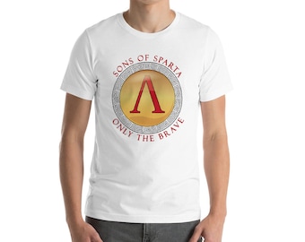 Spartan Warrior T-Shirt Sons Of Sparta Only The Brave