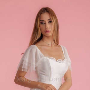 Detachable Sleeves for Wedding Dress, Wedding dress sleeves add on, Wedding dress sleeves detachable, Off shoulder wedding dress, Bridal