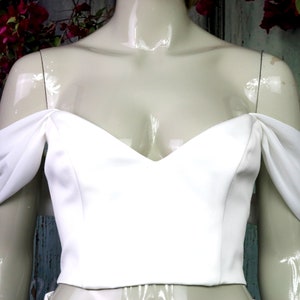Chiffon Detachable Wedding Sleeves, Detachable sleeves,Bridal Sleeves,Bridal Straps, Off the shoulder Sleeve, Removable Sleeves, Made in UK