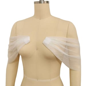 DETACHABLE Weddings Dress Sleeves, Off Shoulder Sleeve, Detachable Bridal Sleeves, Wedding Dress STRAPS, Bridal Sleeves, Tulle Sleeves