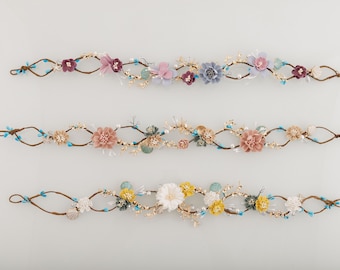 Wedding Flower Crown, Bridal flower crown, Bride Tiara flower, Headband Crown, Boho Crown, wedding accessories, Headpiece, wreaths & tiaras