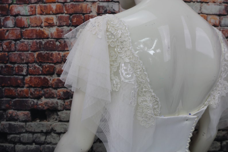 TULLE DETACHABLE WEDDING Dress Straps Off Shoulder Sleeves Etsy