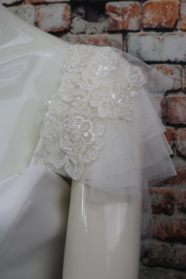 TULLE DETACHABLE WEDDING Dress Straps Off Shoulder Sleeves Etsy