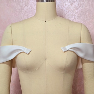 Satin DETACHABLE Bridal Sleeves, Detachable Wedding Dress Sleeves, Off Shoulder, Detachable Sleeves,Wedding Dresses Straps,Dress Sleeves