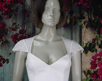 Tirantes desmontables para vestidos de novia con mangas de copa, tirantes de encaje desmontables, mangas para vestidos de novia, tirantes para bodas, tirantes para novias, tirantes para vestidos
