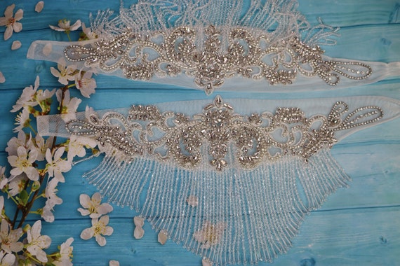 Wedding Dress Sleeves, Bridal Sleeve, Detachable Sleeves, Shoulder cover, Beaded cap Sleeve, Wedding Dress Sleeves, Crystal sleeves