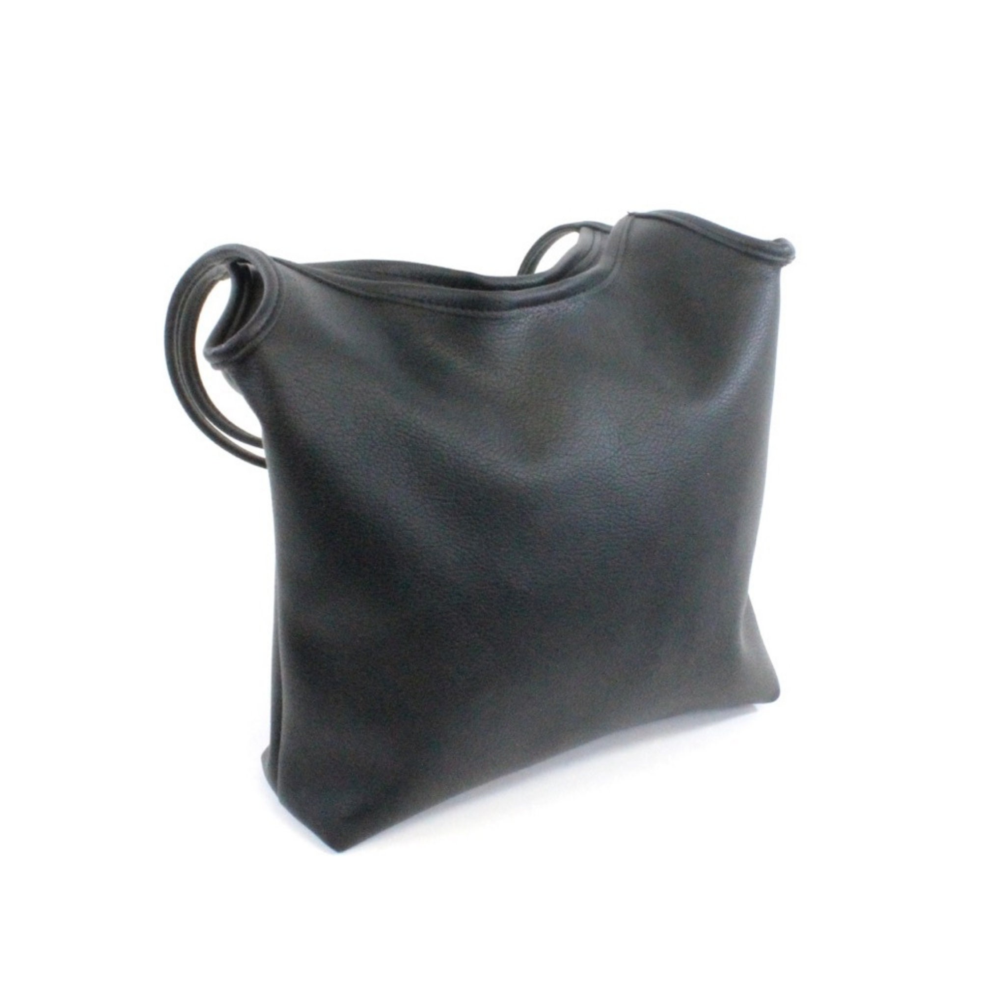 Black Hobo Purse, Black Vegan Leather Purse, Etsy