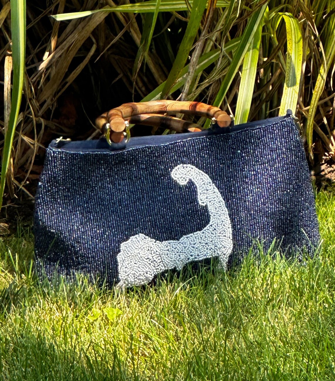 PALM COAST BEADED CROSSBODY CLUTCH
