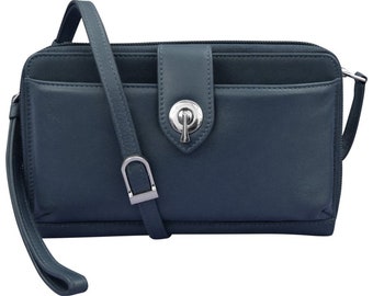 Smartphone Crossbody,  Navy Crossbody, Cell Phone Crossbody, Navy Cell Phone Wallet