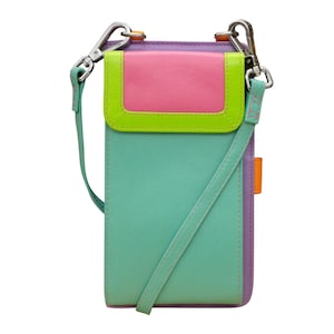 Leather Cell Phone Crossbody Cell Phone Crossbody, Leather Smartphone Bag image 1