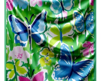 Colorful Summer Scarf, Floral Scarf For Women