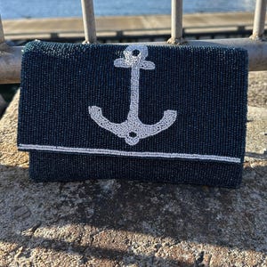 Anchor Beaded Clutch, Anchor Gifts For Women
