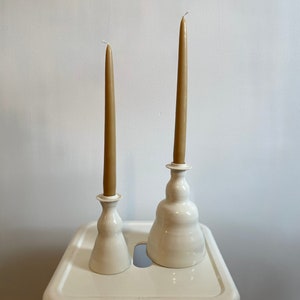Porcelain candlestick holders (Set of 2)