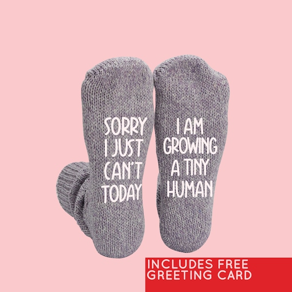 Pregnant Mom Gift, Growing a Tiny Human Pregnancy Gift, New Mom Gifts, Mom Socks, Mom Gifts, Expecting Mom, Baby Shower Gift, Mother's Day