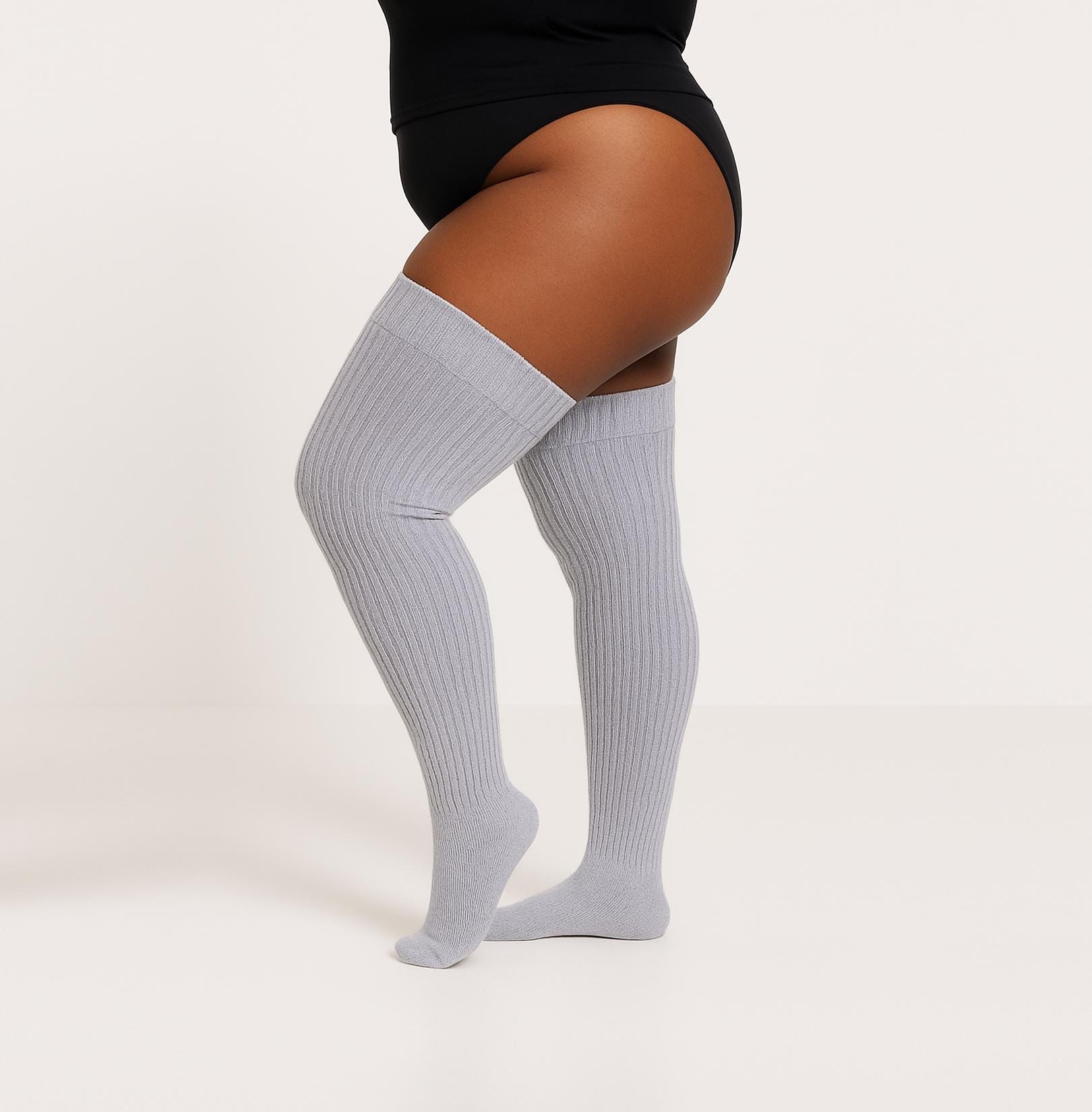 福袋 バースデイ High Thigh SIZE PLUS RIBBED Socks, Long Extra Chunky Women's レッグウェア
